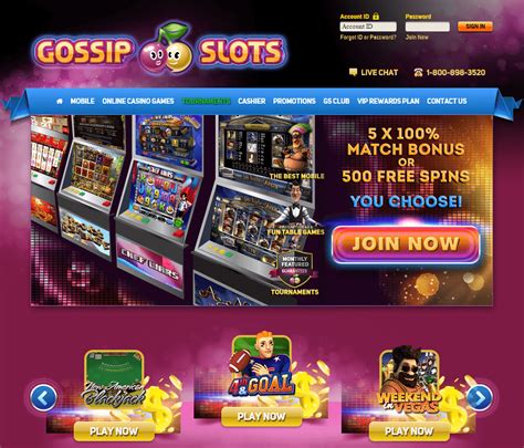 Gossip slots casino bonus